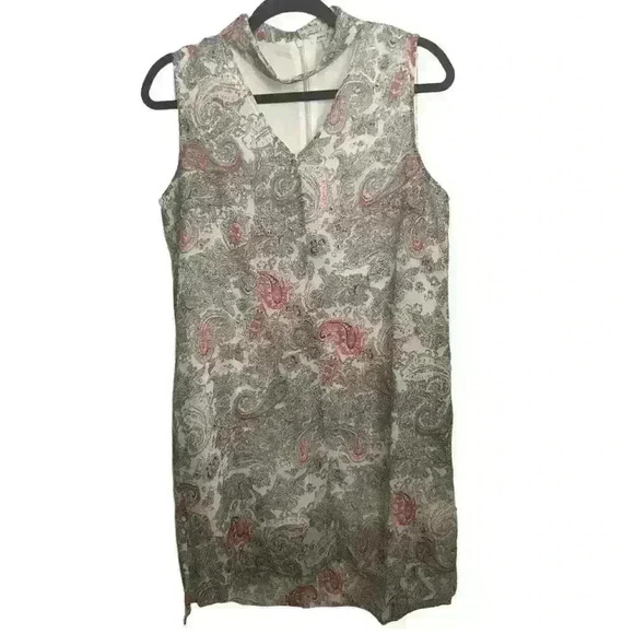 Simply Noelle Shift Dress Sleeveless Keyhole Size S/M 8-10 - Picture 2 of 5